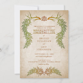Pagan Handfasting Wedding Einladung