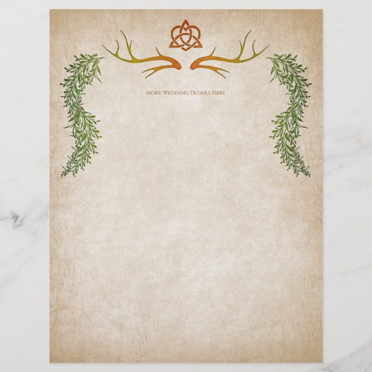 Pagan Handfasting Wedding Flyer (Hinten)