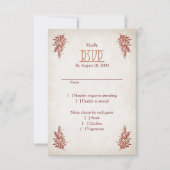 Pagan Handfasting Wedding RSVP Karte (Vorderseite)