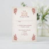 Pagan Handfasting Wedding RSVP Karte (Stehend Vorderseite)