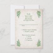 Pagan Handfasting Wedding RSVP Karte (Vorderseite)
