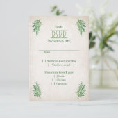 Pagan Handfasting Wedding RSVP Karte (Stehend Vorderseite)