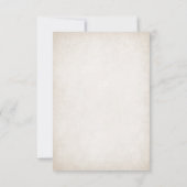 Pagan Handfasting Wedding RSVP Karte (Rückseite)