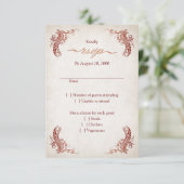 Pagan Handfasting Wedding RSVP Karte (Stehend Vorderseite)