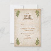 Pagan Handfasting Wedding RSVP Karte (Vorderseite)