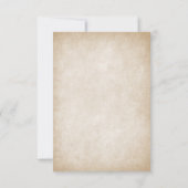 Pagan Handfasting Wedding RSVP Karte (Rückseite)