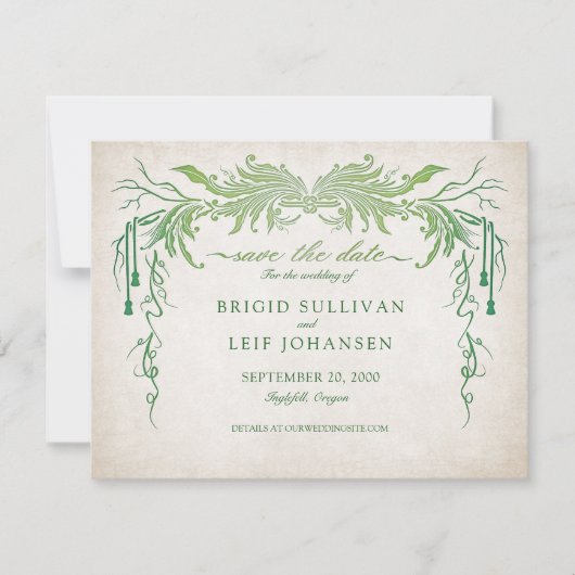 Pagan Handfasting Wedding Save The Date (Vorderseite)