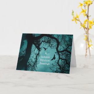 Pagan Holiday Herbst Equinox Mabon Segnungen Karte