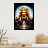 Pagan Jesus Nouveau Print Poster (Küche)