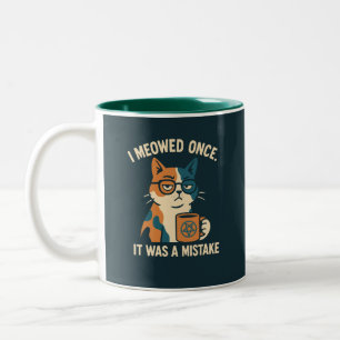 Pagan Katzenkaffetasse Zweifarbige Tasse