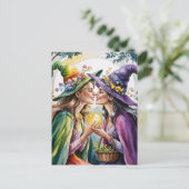 Pagan Lesbian Hexen Postkarte (Stehend Vorderseite)