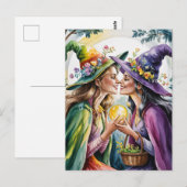 Pagan Lesbian Hexen Postkarte (Vorne/Hinten)