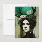 Pagan-Malerei Postkarte (Vorne/Hinten)