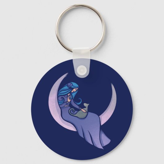 Pagan Moon Goddess MoonChild Schlüsselanhänger (Vorderseite)