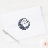 Pagan Moon Lila und schwarz Sticker (Umschlag)