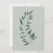 Pagan Mutter Göttin mit Blätter Kinderdusche Einladung (Rückseite)