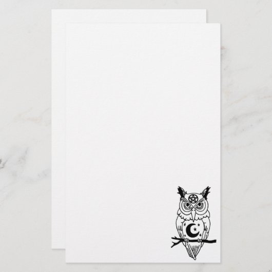 Pagan Owl Briefpapier (Vorne/Hinten)