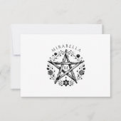 Pagan Pentagram Mitteilungskarte (Vorderseite)