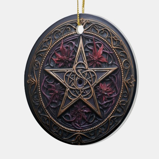 Pagan Pentagram Ornament (Links)