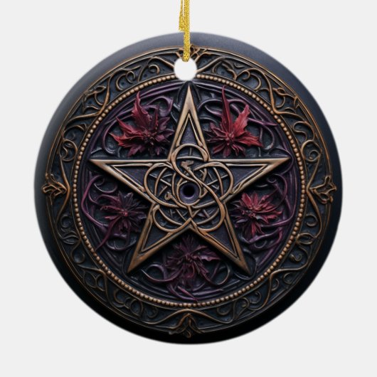 Pagan Pentagram Ornament (Hinten)