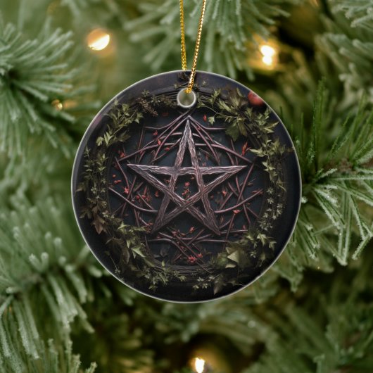 Pagan Pentagram Ornament (Baum)