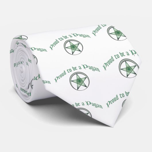 Pagan Pride in Green Krawatte (Gerollt)
