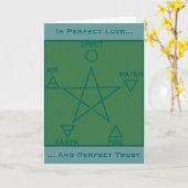 Pagan Rites of Passage Wiccan Circle Card Karte (Gelbe Blume)