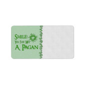 Pagan Smile Adressaufkleber (Vorne)
