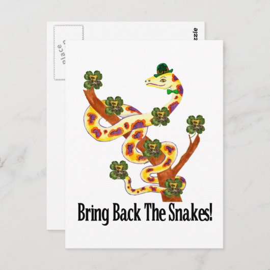 Pagan Snakes Postkarte (Vorne/Hinten)