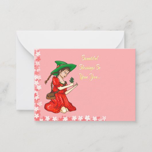 Pagan Spring Greetings Mitteilungskarte (Vorderseite)