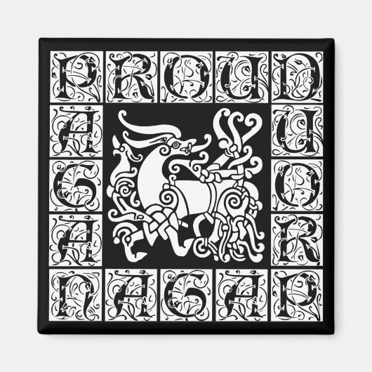 Pagan Stag Magnet (Vorne)