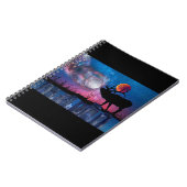 Pagan Stag Moon Galaxy Stonehenge Notebook Journal Notizblock (Linke Seite)