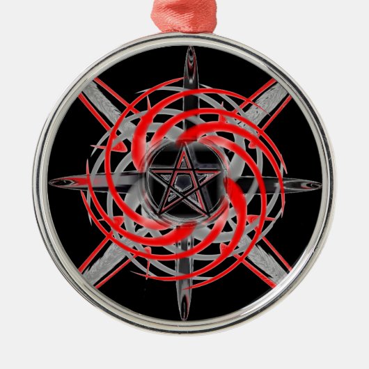 Pagan Star Premium Runde Ornamente (Vorne)