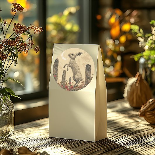 Pagan Stone Circle Dancing Hare Umschlag Aufkleber