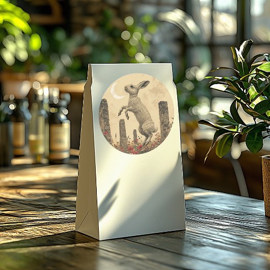 Pagan Stone Circle Dancing Hare Umschlag Aufkleber