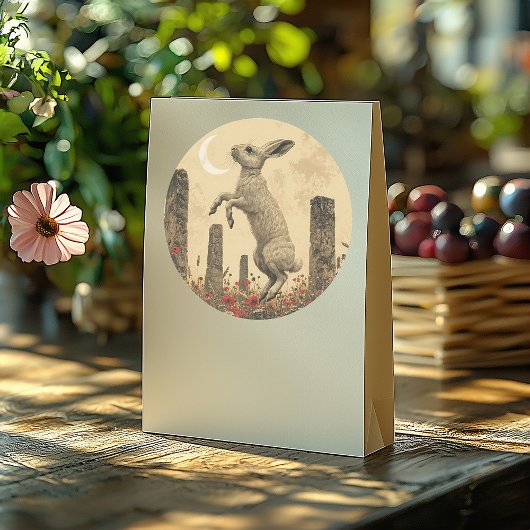 Pagan Stone Circle Dancing Hare Umschlag Aufkleber