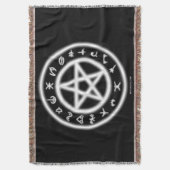 Pagan Symbol Blanket Decke (Vorderseite Vertikal)