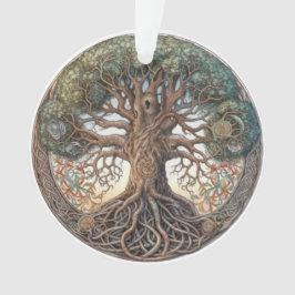 Pagan Tree of Life Akrolic Ornament