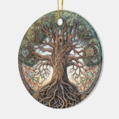 Pagan Tree of Life Keramik Ornament (Links)