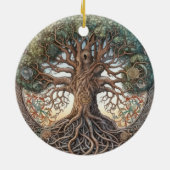 Pagan Tree of Life Keramik Ornament (Hinten)