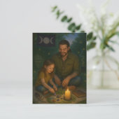 Pagan Vatertag Segen Postkarte (Stehend Vorderseite)