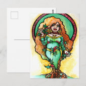Pagan Weihnachten Goddess Postkarte (Vorne/Hinten)