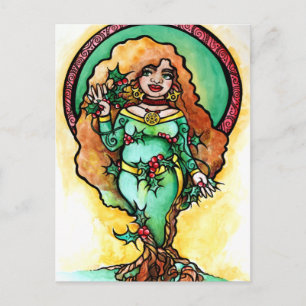 Pagan Weihnachten Goddess Postkarte