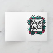 Pagan Weihnachten Pentagram Karte (Innenseite)