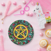 Pagan Weihnachten Pentagram Pappteller (Party)