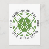 Pagan Wheel of the Year Postkarte (Vorderseite)