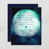 Pagan Wiccan Aquamarin Moon Gothic Handfastinglade (Vorne/Hinten)