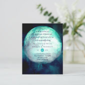 Pagan Wiccan Aquamarin Moon Gothic Handfastinglade (Stehend Vorderseite)