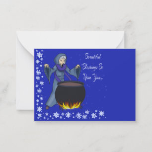 Pagan Winter Greetings Mitteilungskarte