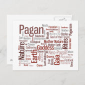 Pagan Words Postkarte (Vorne/Hinten)